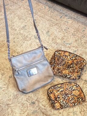 Nicole Miller crossbody Purse & Comesmectic Bags